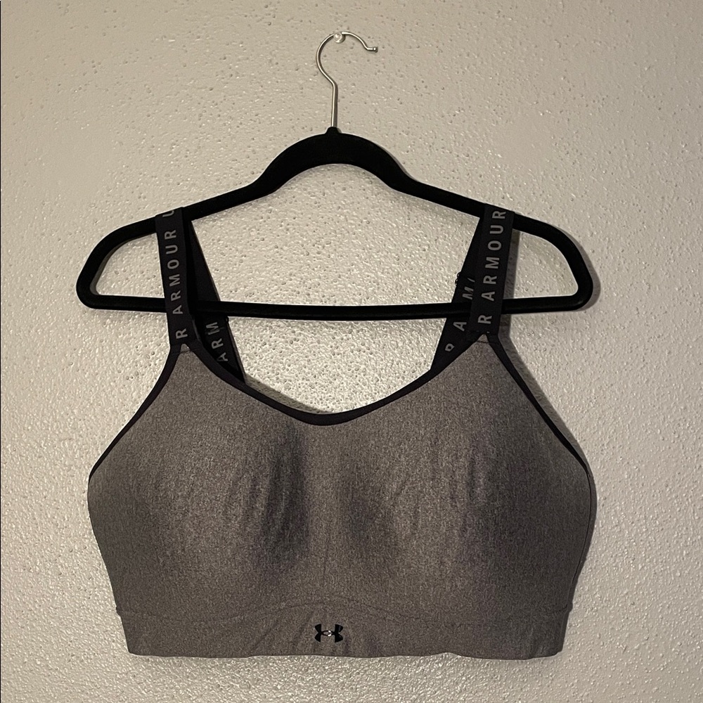 Under Armour Women's Charcoal Sports Bra supportive 2XL
